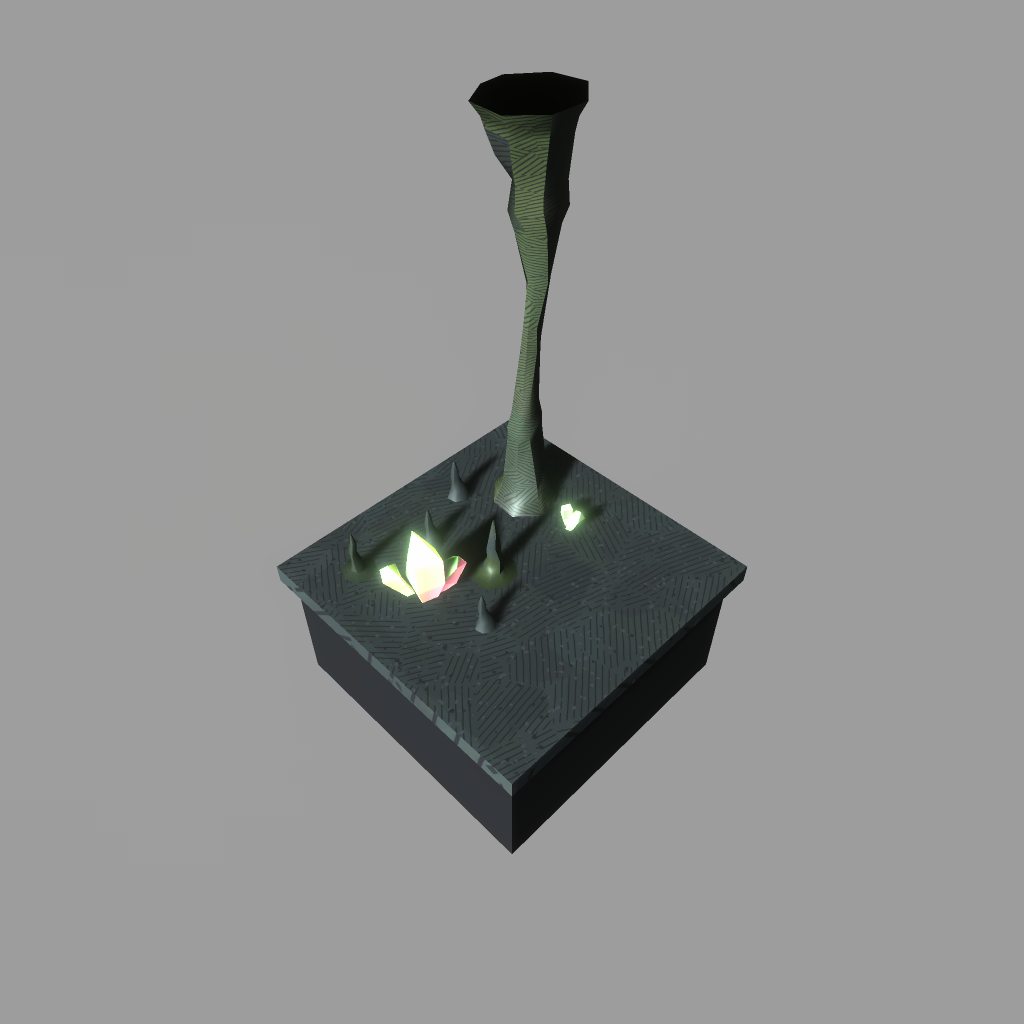 procedural object placement tiles cave blender unity