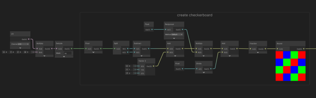 unity shader graph procedural checkerboard