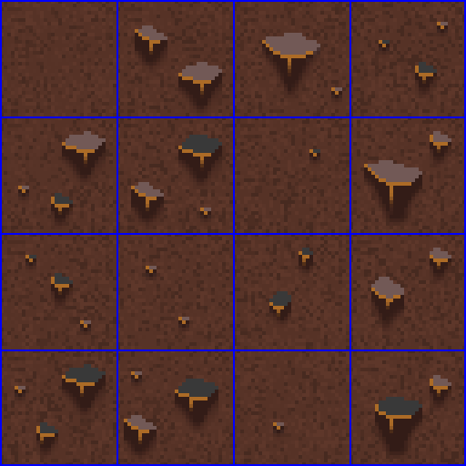 pixel art cave wall tiles